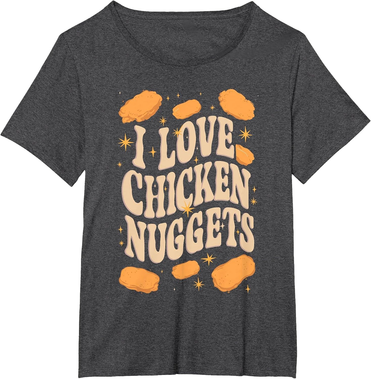 I Love Chicken Nuggets Lover Chicky Nuggies Toddler Kids Boy T-Shirt - Dark Heather Grey