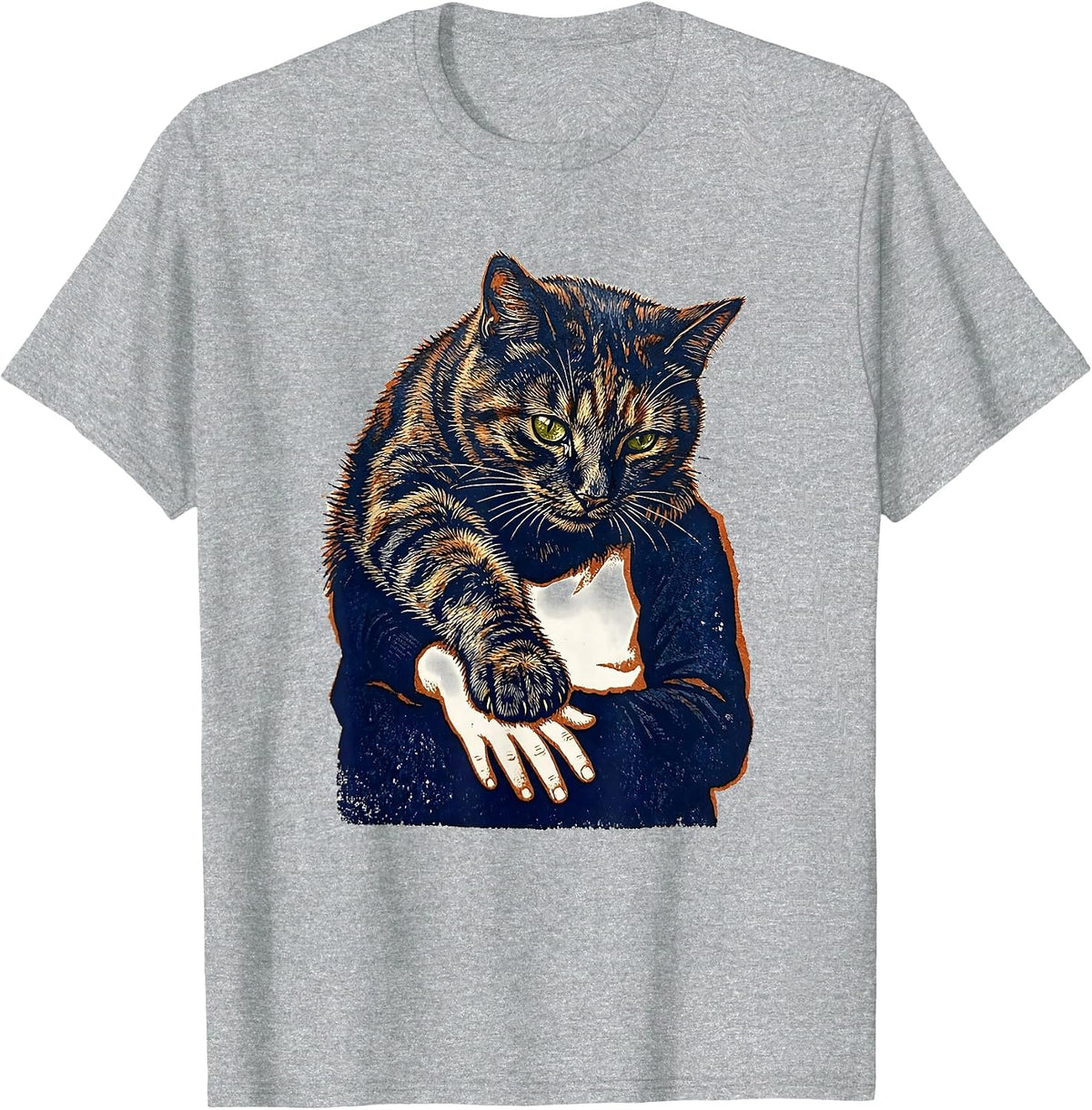 Men's Tortoiseshell Cat Owner Tortitude Humor Retro T-Shirt - Heather Grey