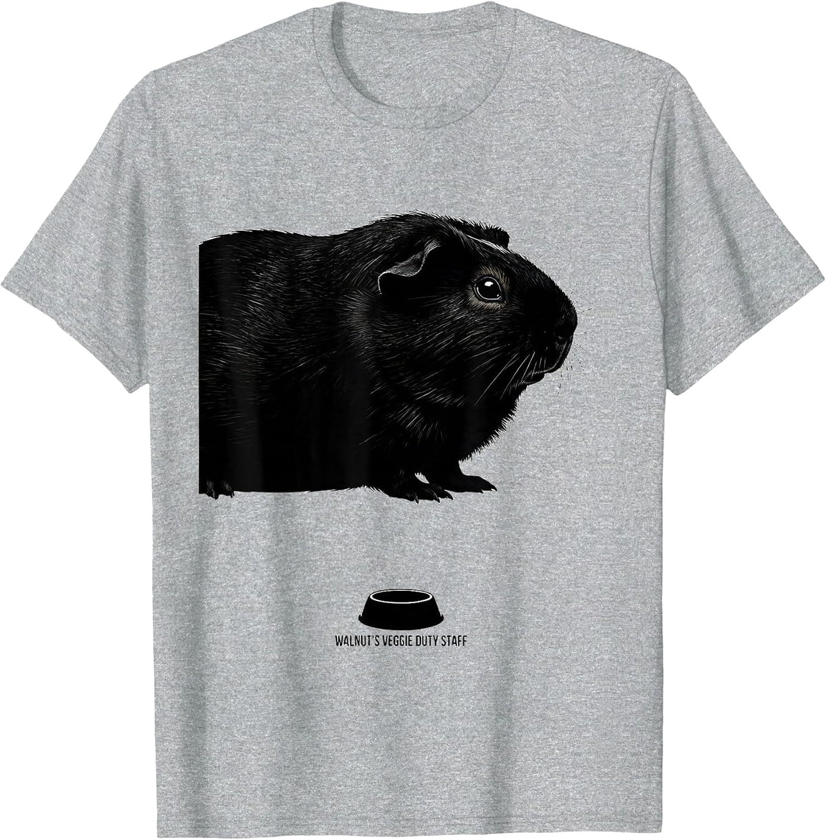 Men's Walnut's Veggie Duty Staff Funny Guinea Pig Pet Lover Gift T-Shirt - Heather Grey