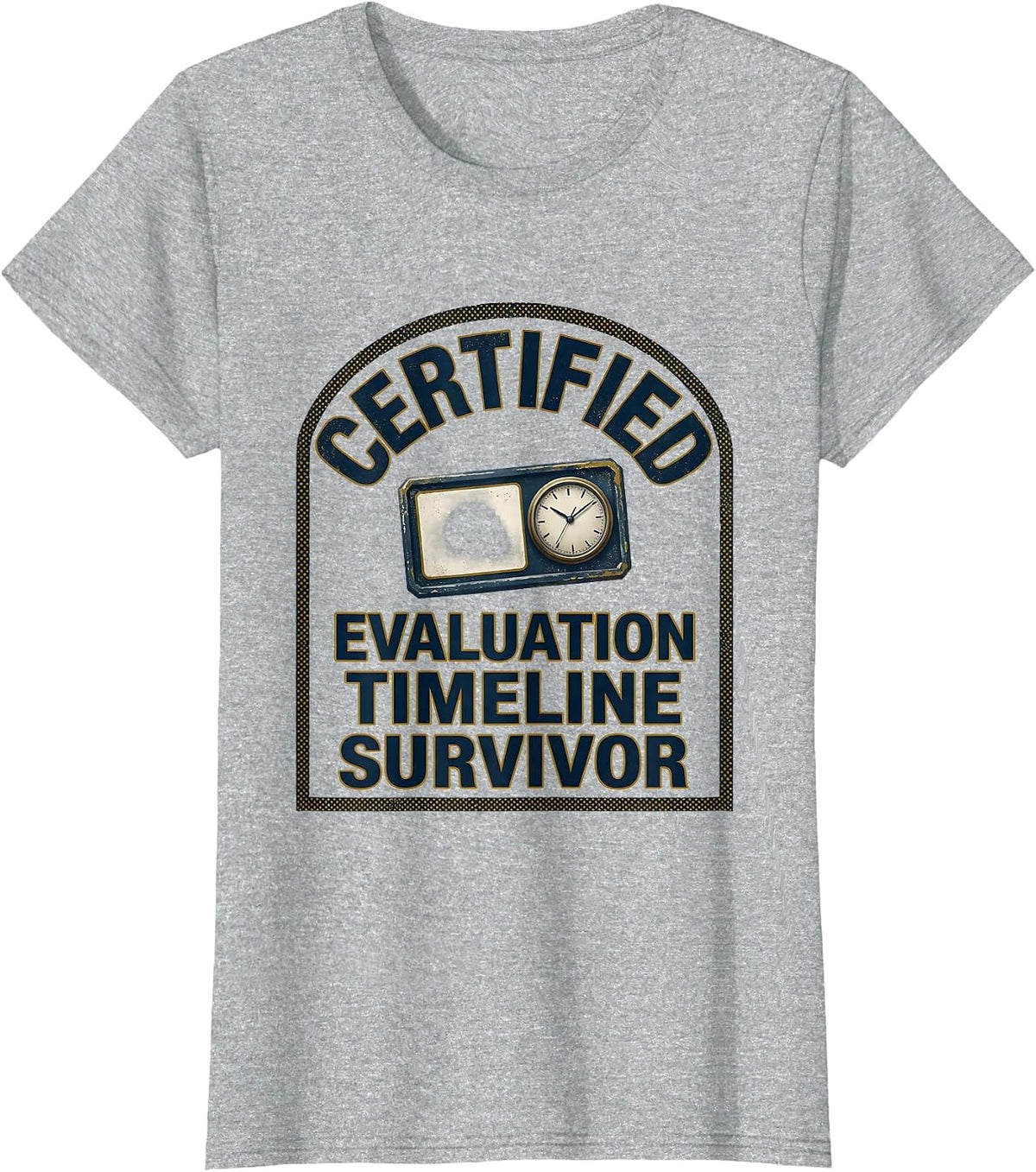 Women's Certified Evaluation Timeline Survivor Funny SPED Teacher T-Shirt - Heather Grey