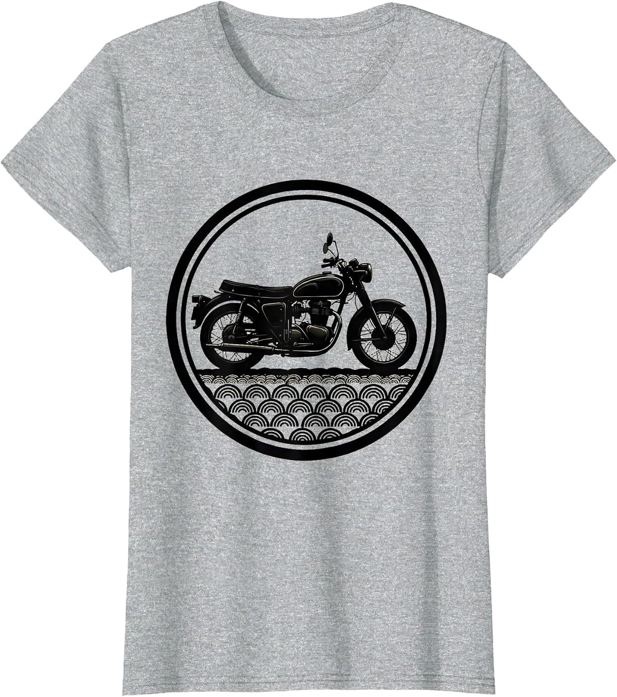 Milwaukee Vintage Motorcycle Cobblestone Street T-Shirt - Heather Grey