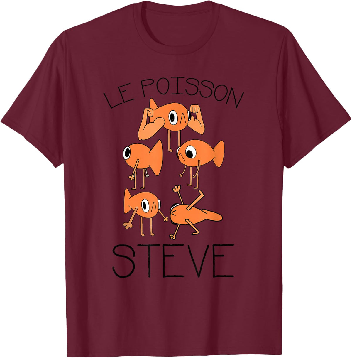 I Was A Goldfish Legend Meme T-Shirt - Burgundy