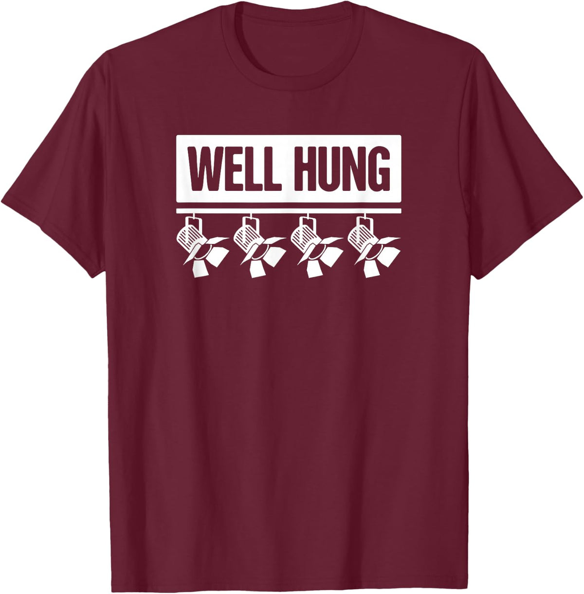 Funny Lighting Designer T-Shirt for Theatre Stage LD Tees Gift - Burgundy