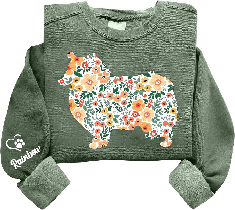Personalized Dog Sweatshirt, Cute Pet Lover Crewneck, Dog Mom Gift, Gifts for Akita Mama, Gift for Dogs Lovers - Rough Collie