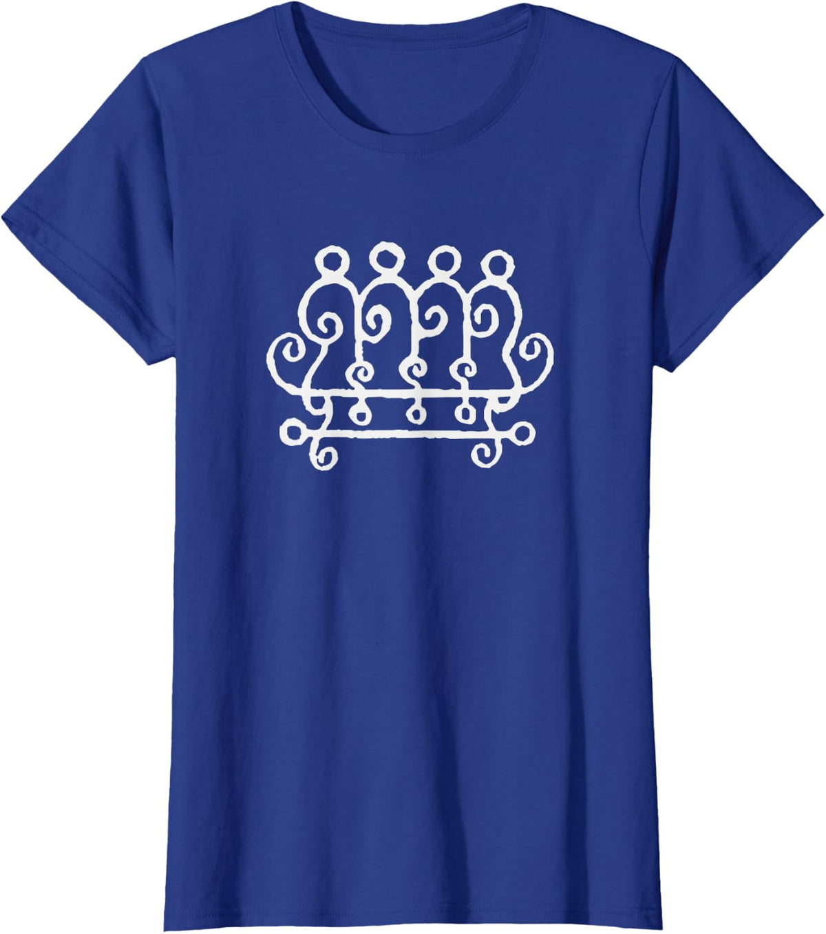 King Paimon Sigil T-Shirt Tee for Occult and Celestial Design Fans - Royal Blue