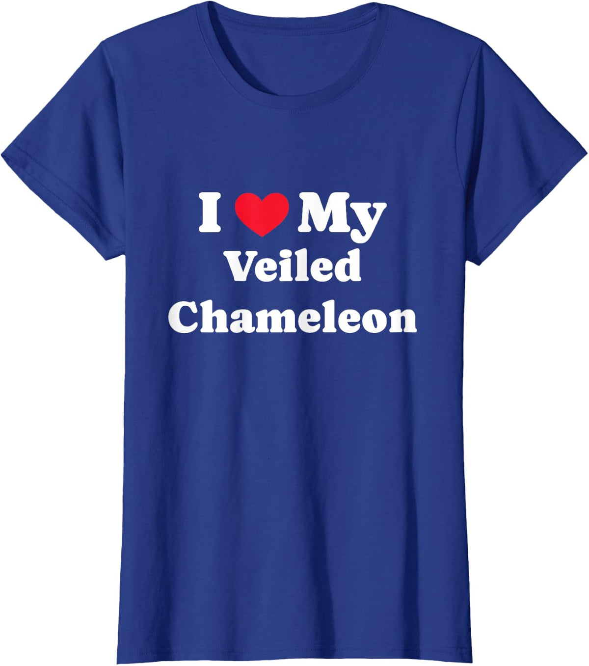 I Love My Veiled Chameleon Yemen Chameleon T-Shirt - Royal Blue