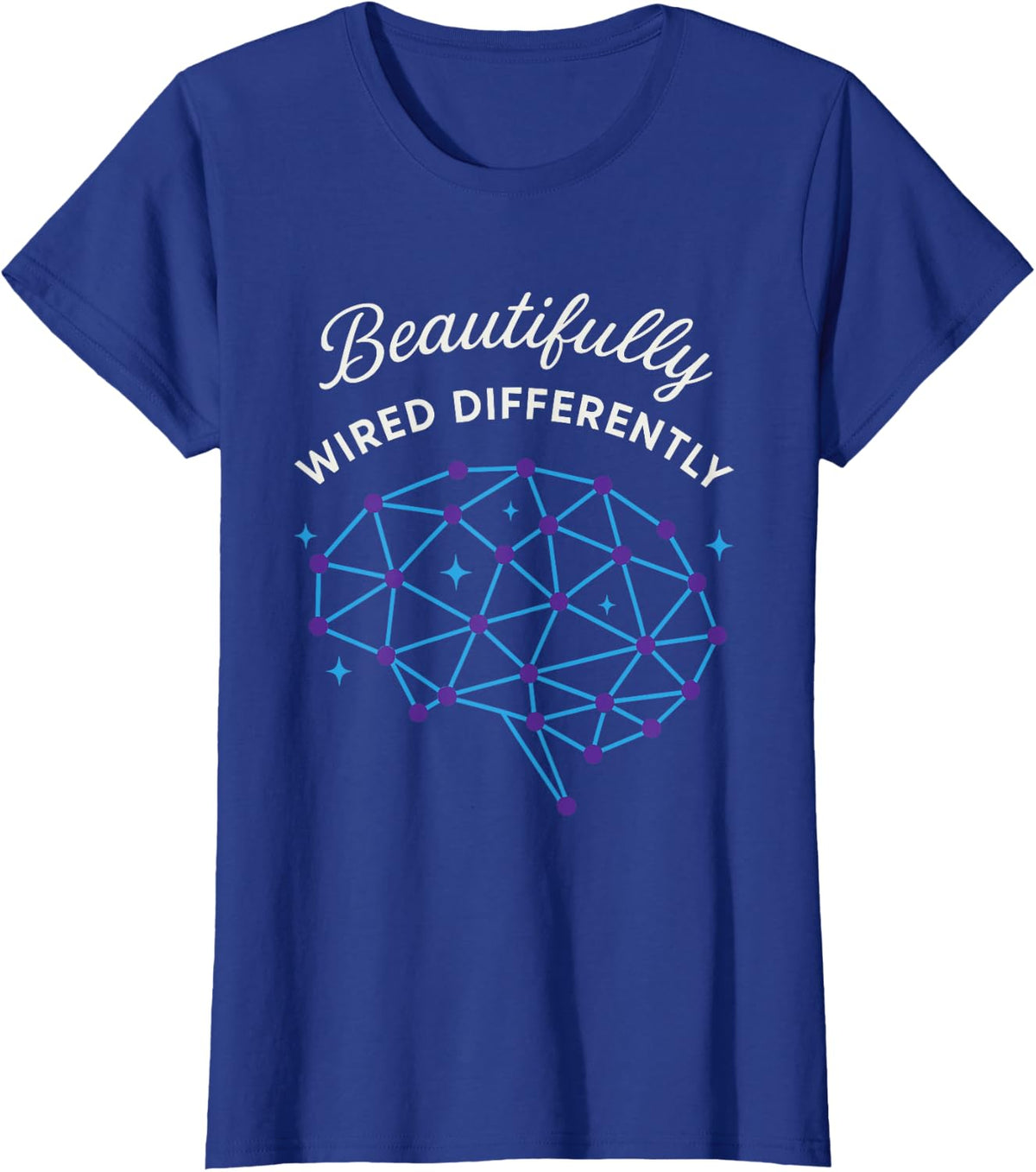 Neurodivergent Pride ADHD Autism Acceptance Different Gift T-Shirt - Royal Blue
