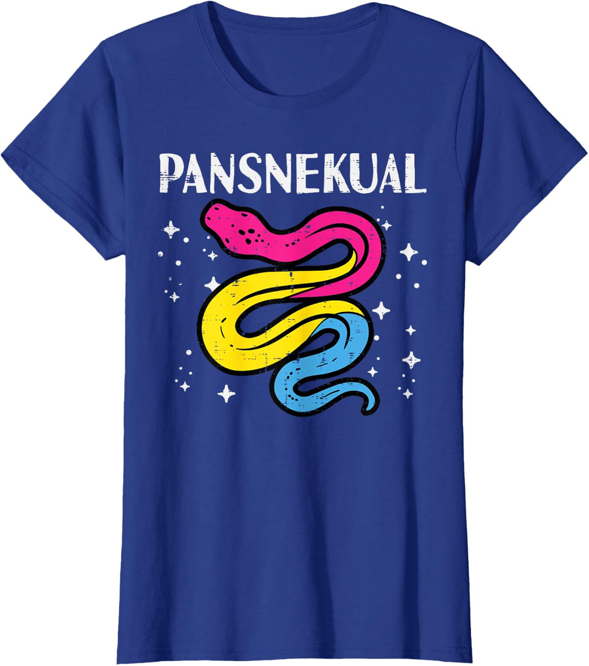 Pansexual Snake Pansnekual Pan Pride Flag Lgbt Men Women Kid T-Shirt - Royal Blue