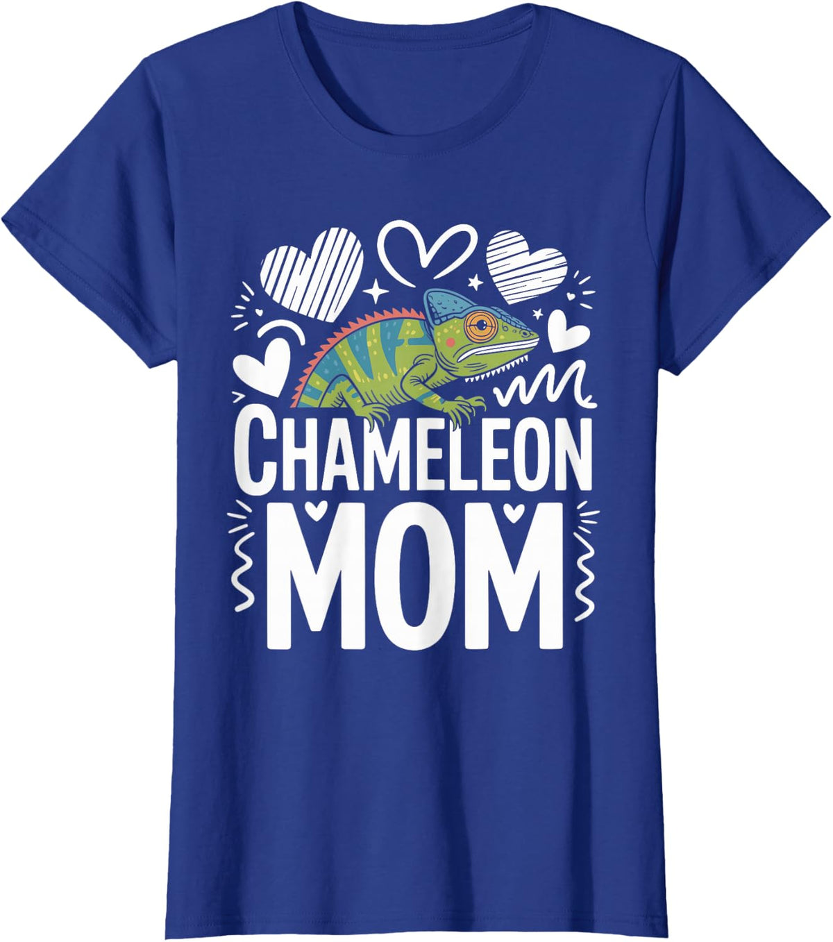 Chameleon Mom Chameleons T-Shirt - Royal Blue