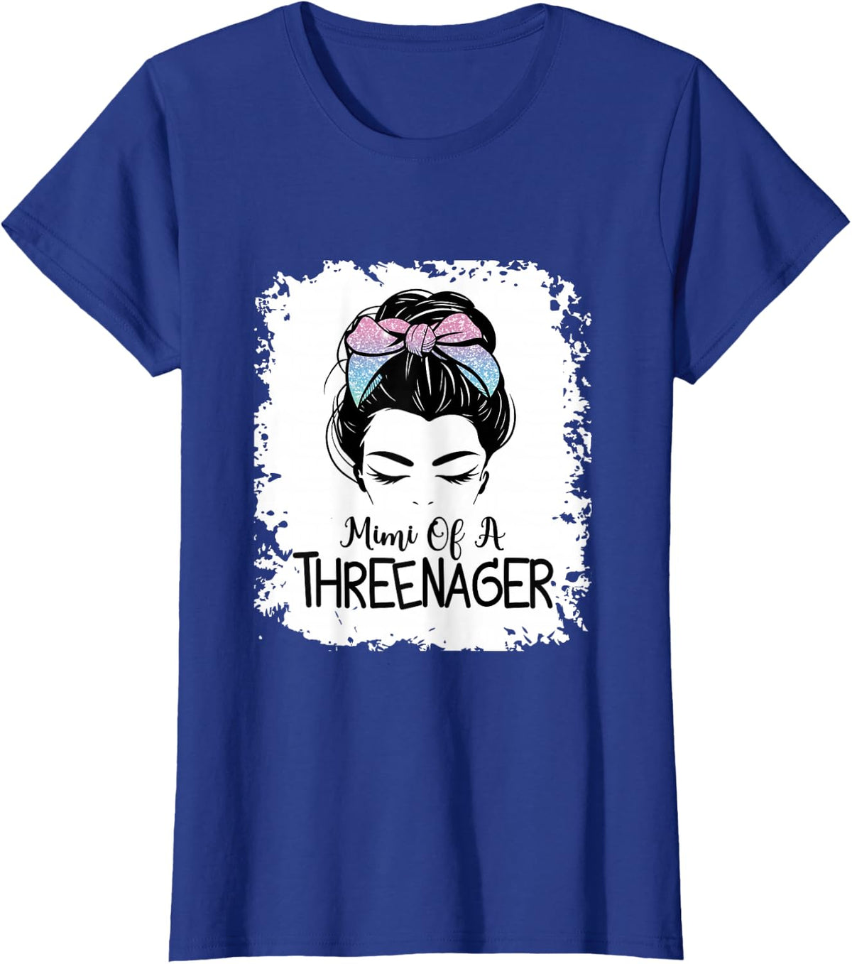 Mimi Of A Threenager Girl Mimi Birthday 3 Years T-Shirt - Royal Blue