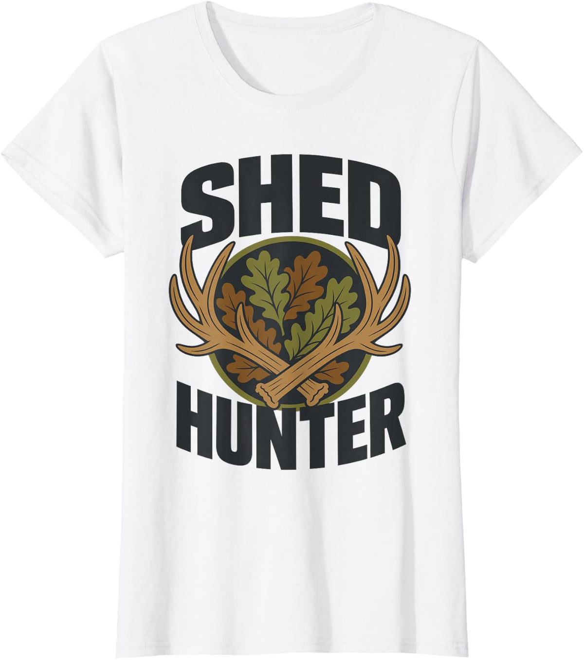 Shed Hunter Deer Hunting Shed Hunting T-Shirt - White