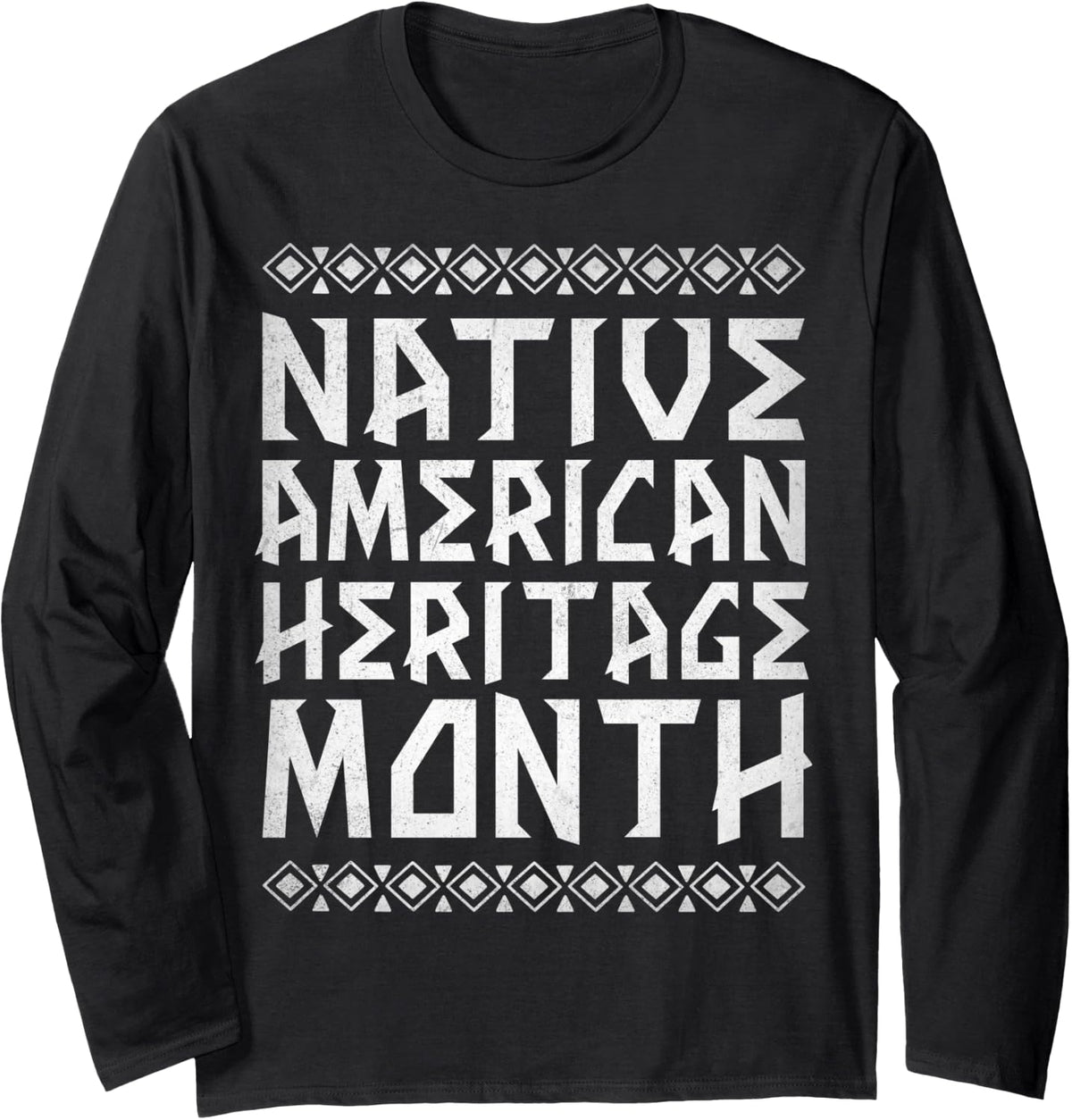Indigenous Native American Heritage Month, Indigenous Pride Long Sleeve T-Shirt - Adult Unisex Black