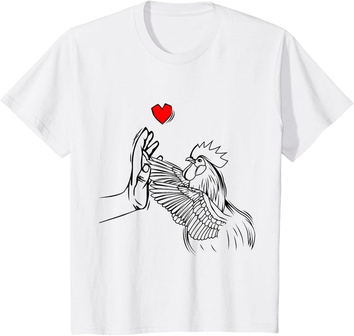 Chicken Love Women Farmer Girls Kids T-Shirt - White