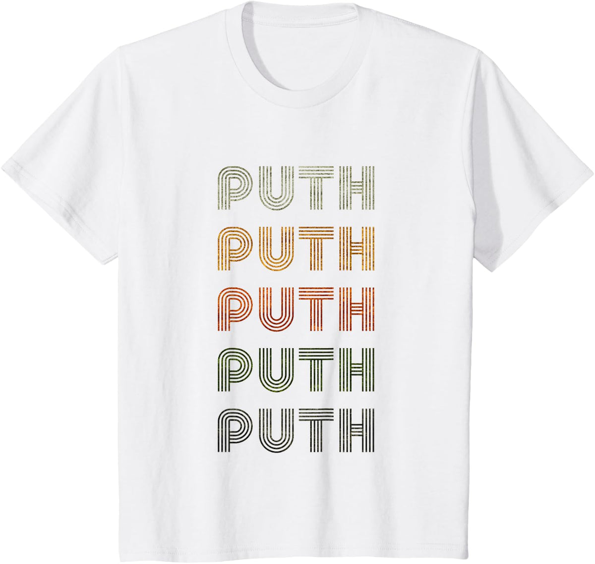 Love Heart Puth Tee Grunge Vintage Style Black Puth T-Shirt - White