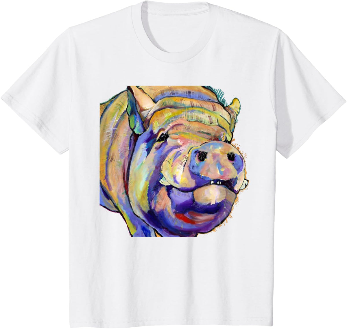 Potbelly Pig Shirt - Potbelly Pig Gifts - Potbellied Pig Art T-Shirt - White
