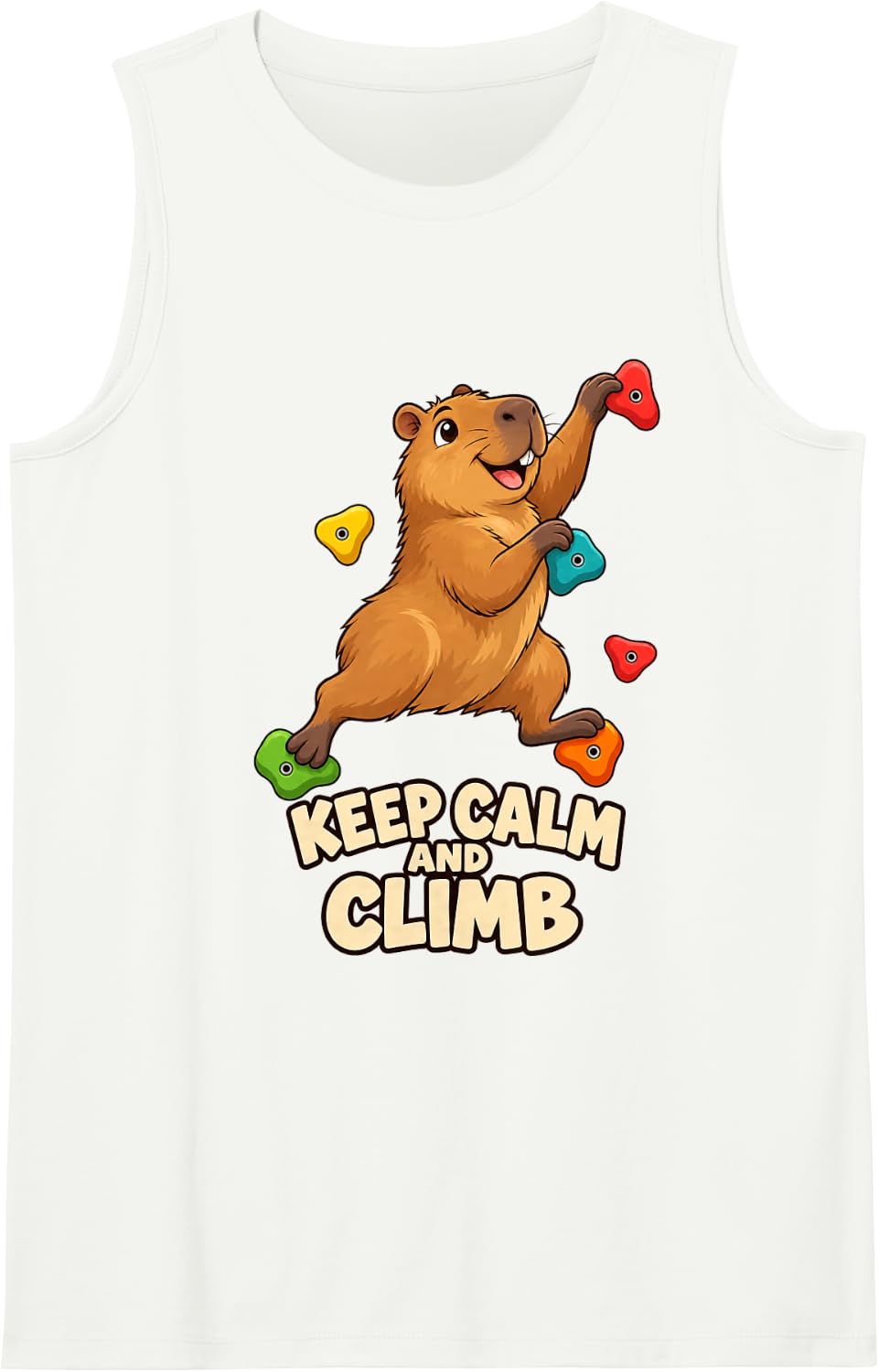Water Pig Bouldering and Climbing Sleeveless Tank Top - White