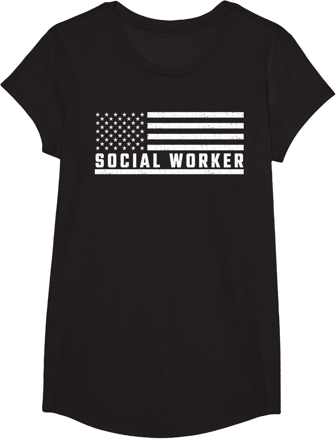 Social Worker Appreciation T-Shirt - Girls Black