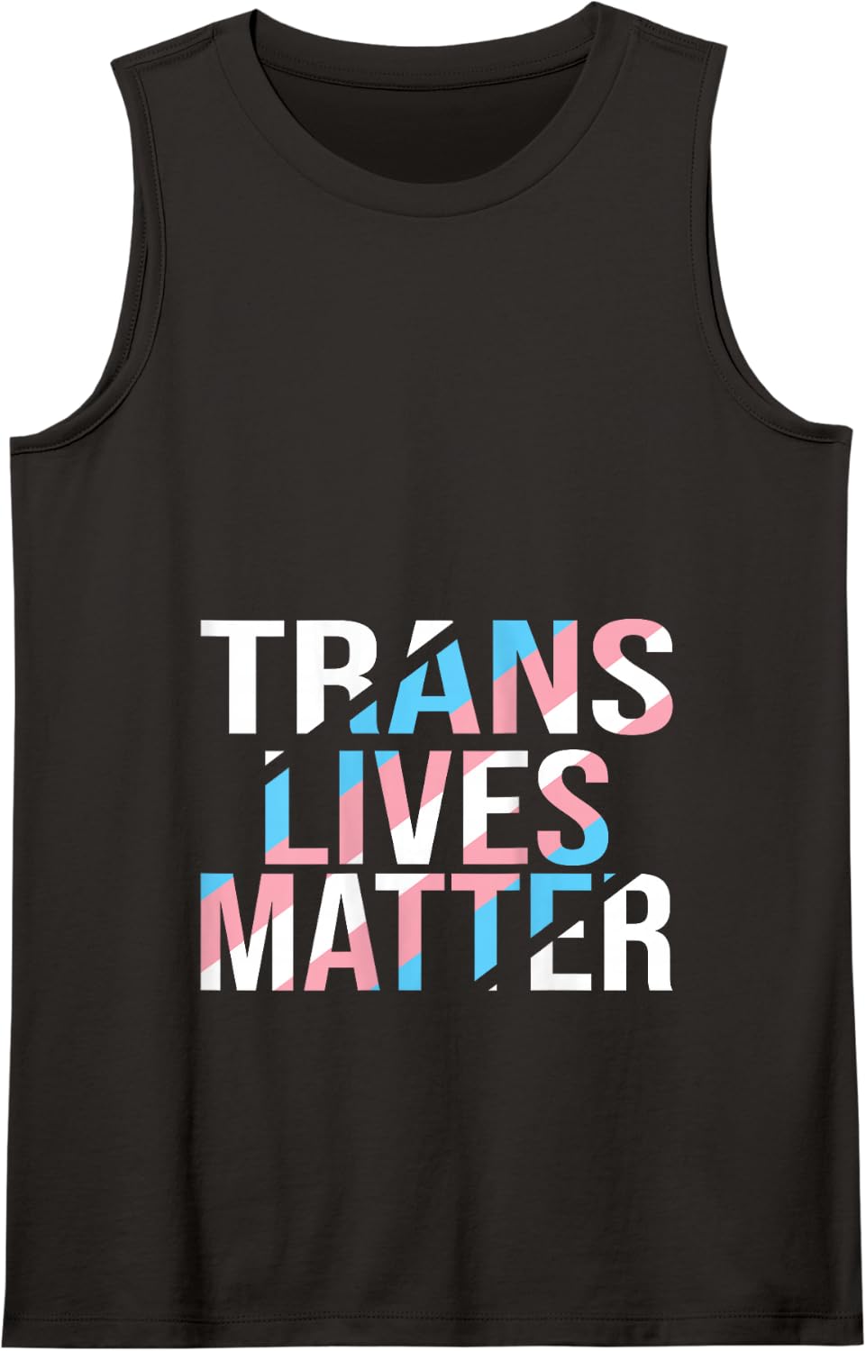 Trans Lives Matter Tank Top - Black