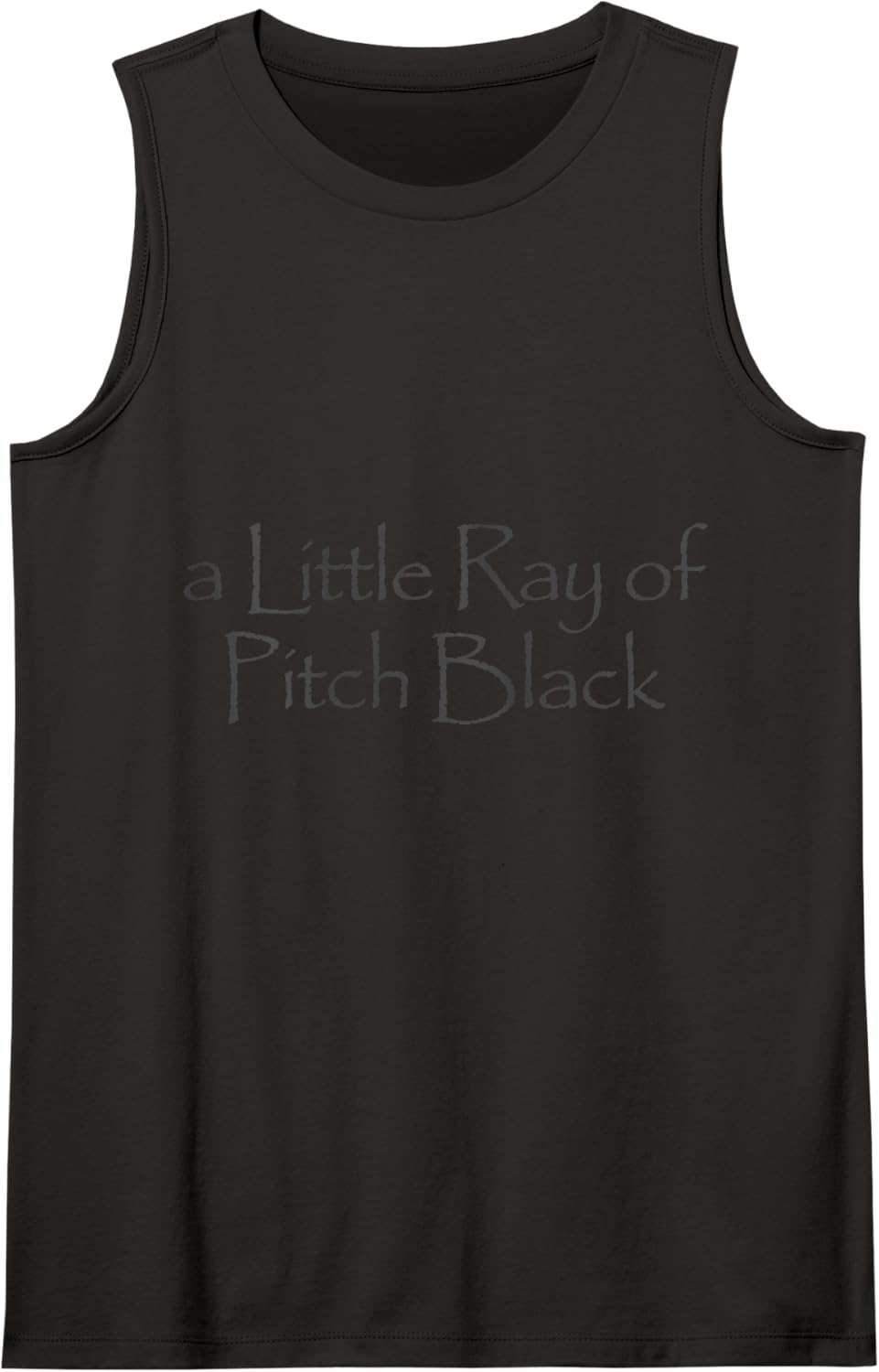 A Little Ray of Pitch Black Tank Top - Black