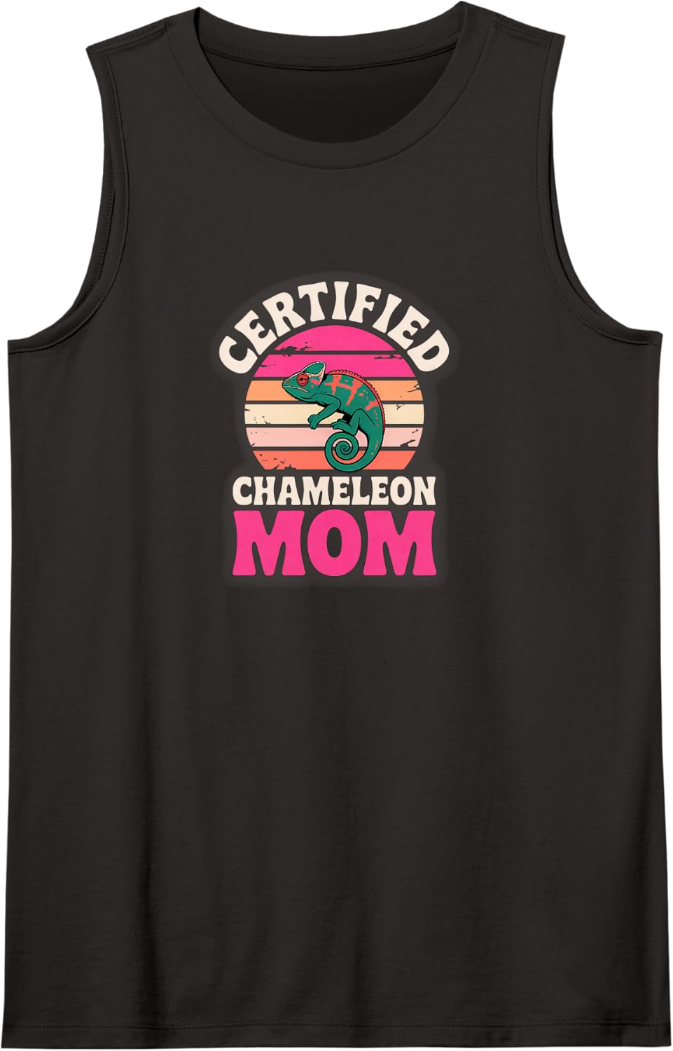 Chameleon Mom Sleeveless Tank Top - Black