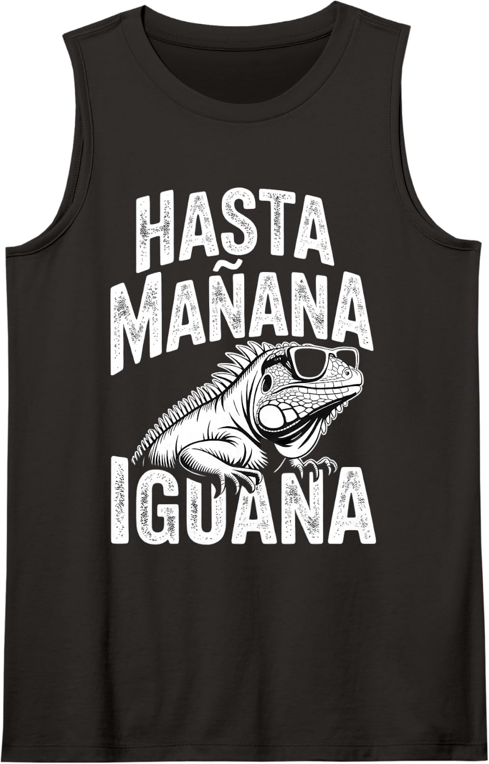 Iguana Lizard Reptile Chameleon Gecko Exotic Pet Terrarium Sleeveless Tank Top - Black