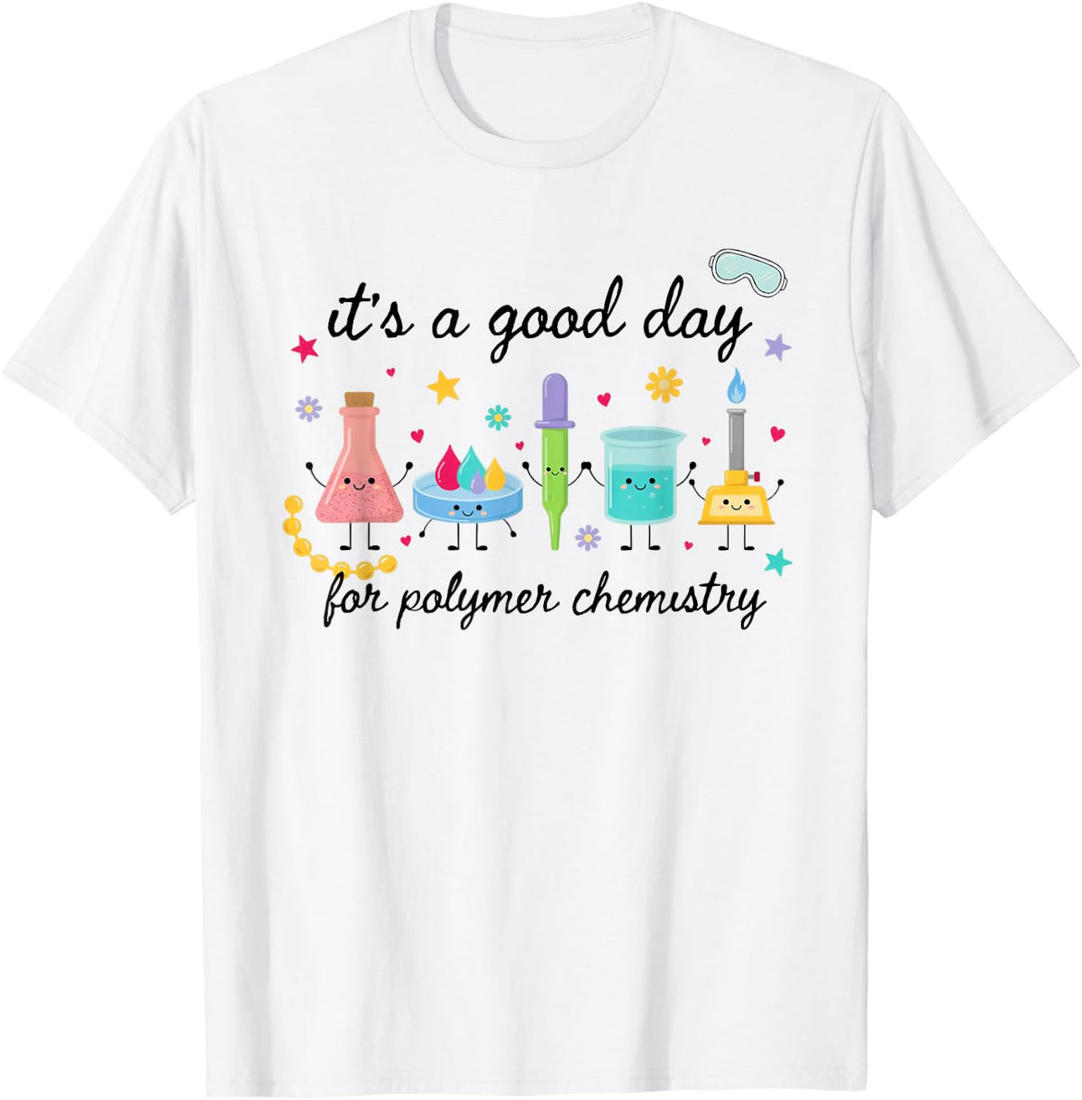 Polymer Chemist Chemistry Science Researcher Macromolecular T-Shirt - White