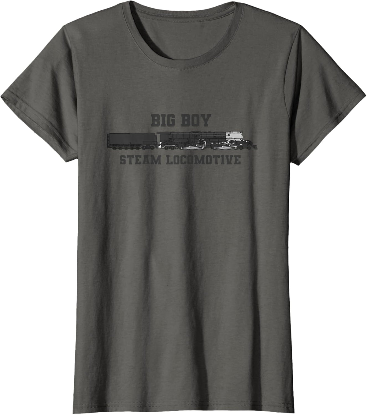 "Big Boy" Steam Locomotive T-Shirt - Asphalt Grey