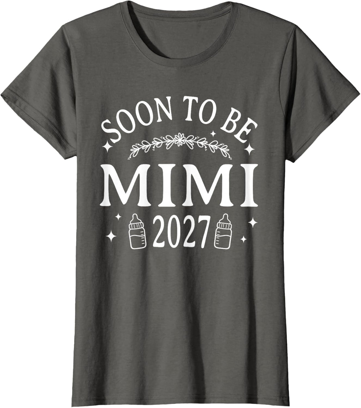 Soon to Be Mimi 2027 First Time Mimi T-Shirt - Asphalt Grey