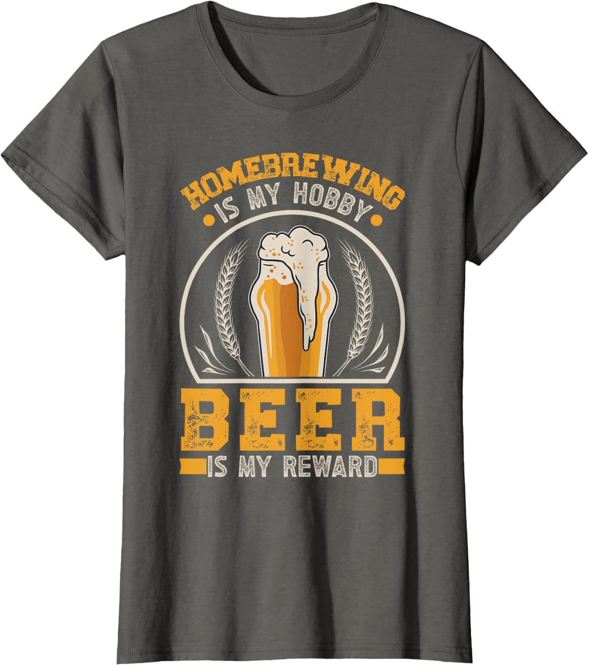 Home Brewing T-Shirt - Asphalt Grey