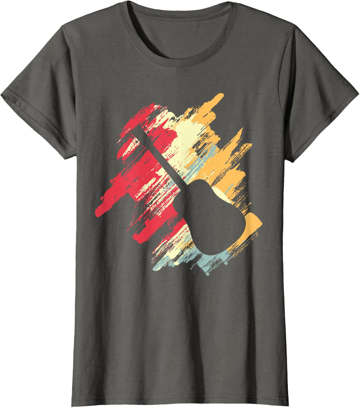Acoustic Guitar Classical Guitarist T-Shirt - Asphalt Grey