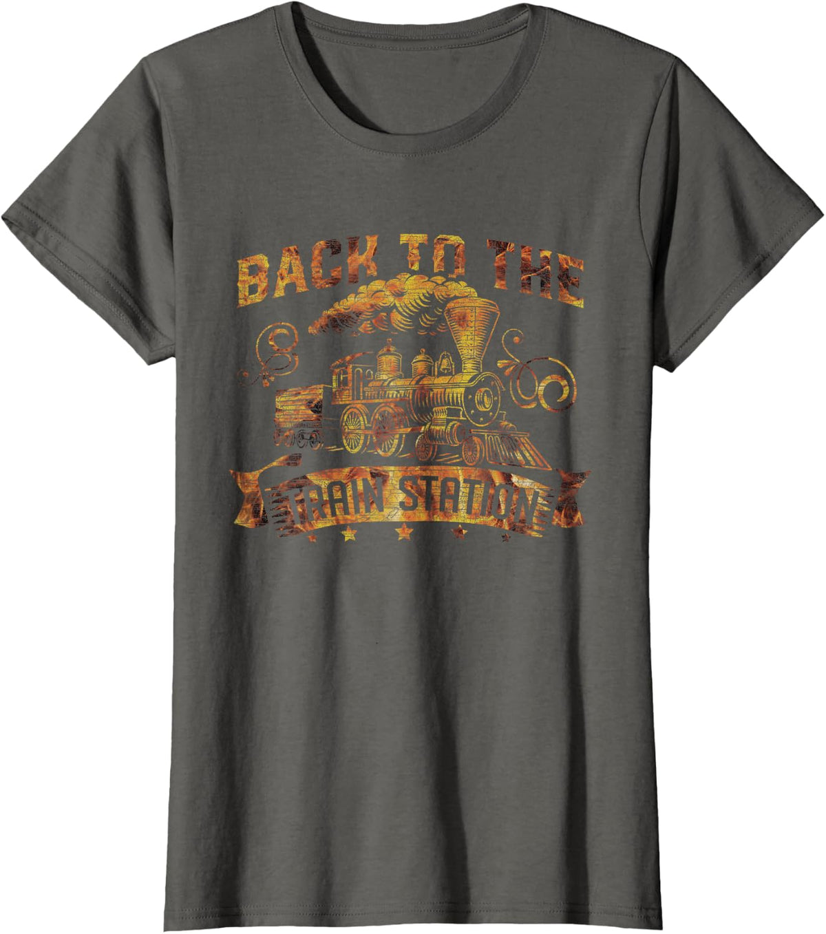 Back to train station T-Shirt - Asphalt Grey