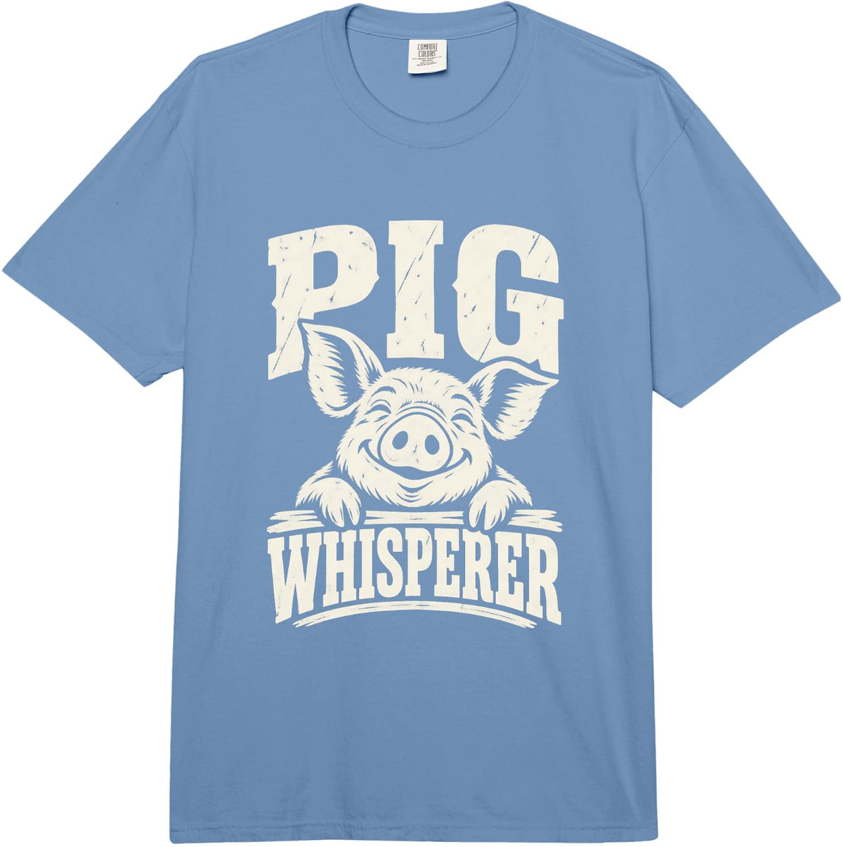 Swine Farmer Funny Pig Lover Comfort Colors Adult Heavyweight T-Shirt - Adult Unisex Deep Blue