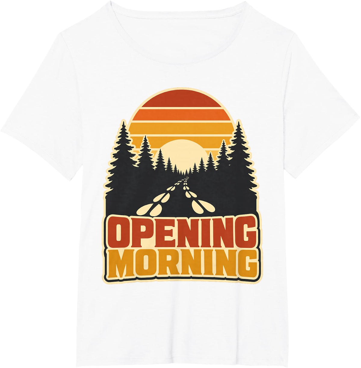 Opening Morning Sunrise Deer Hunting T-Shirt - White
