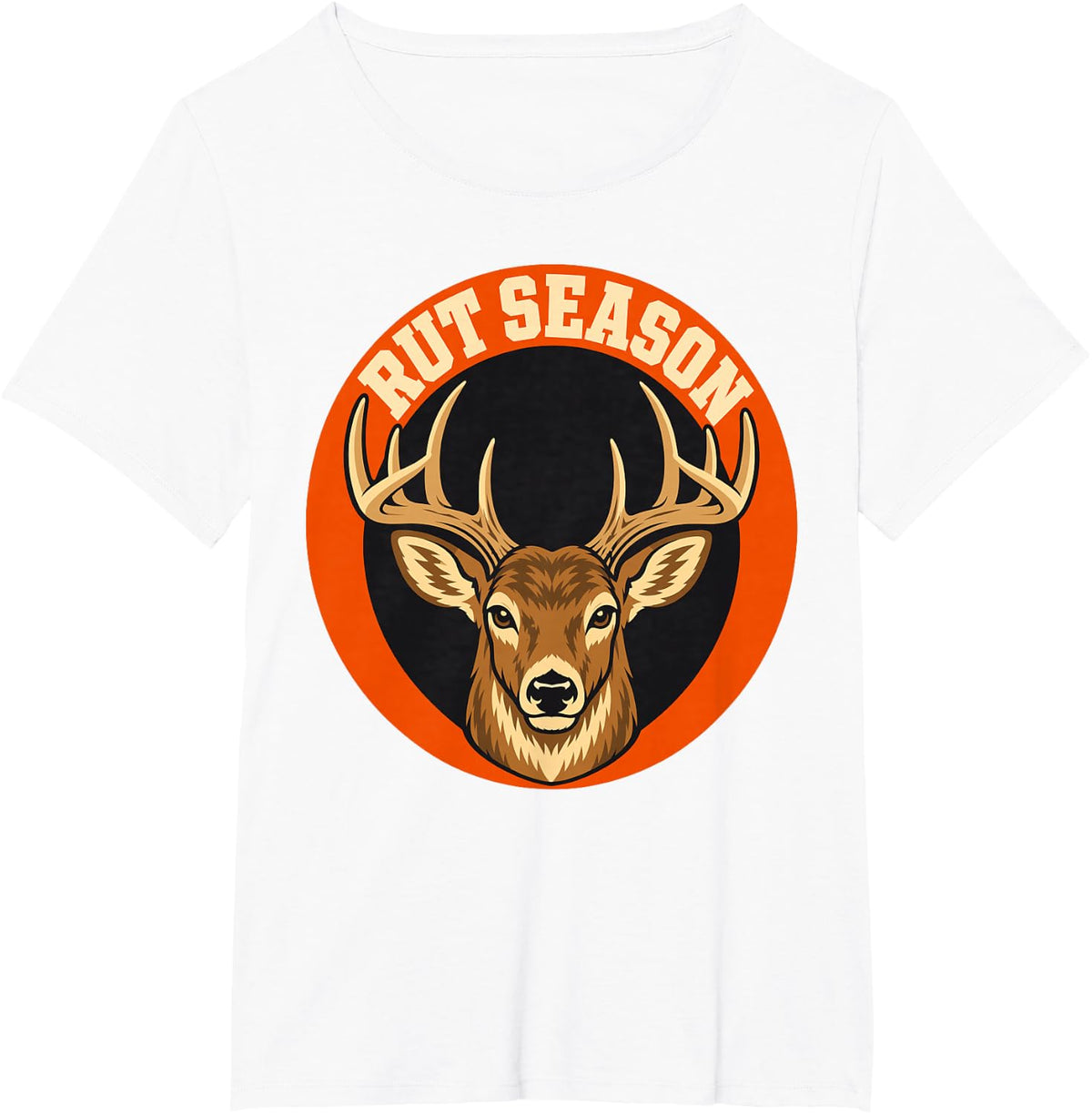 Rut Season Deer Buck Whitetail T-Shirt - White