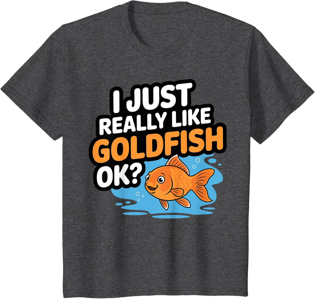 Goldfish Kids T-Shirt - Dark Heather Grey