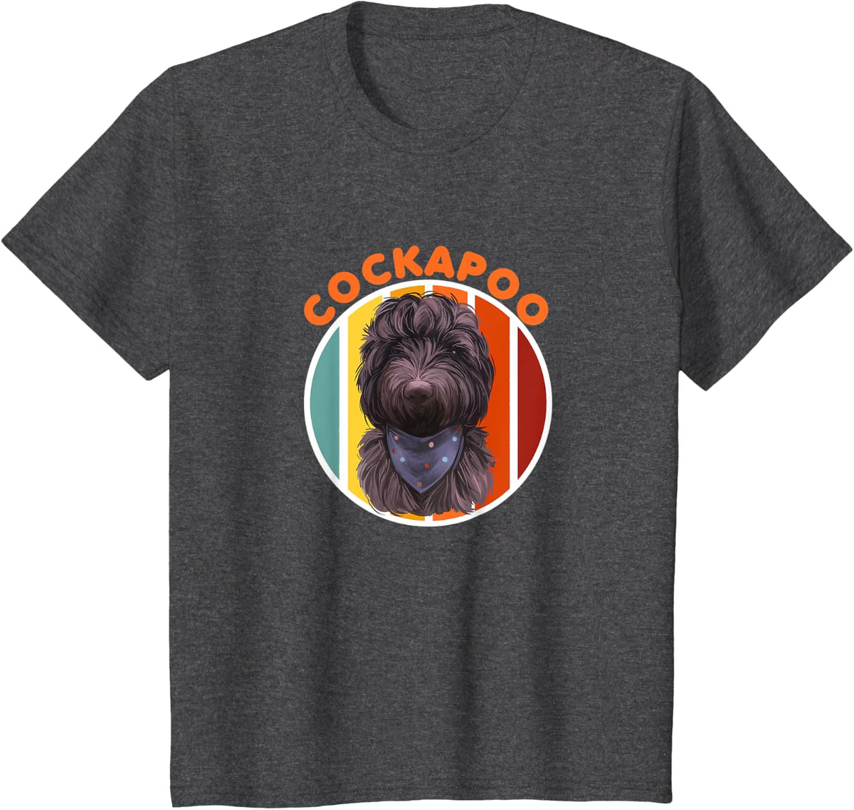 Cockapoo Dog Lover Graphic T-Shirt for Men Women Kids - Dark Heather Grey