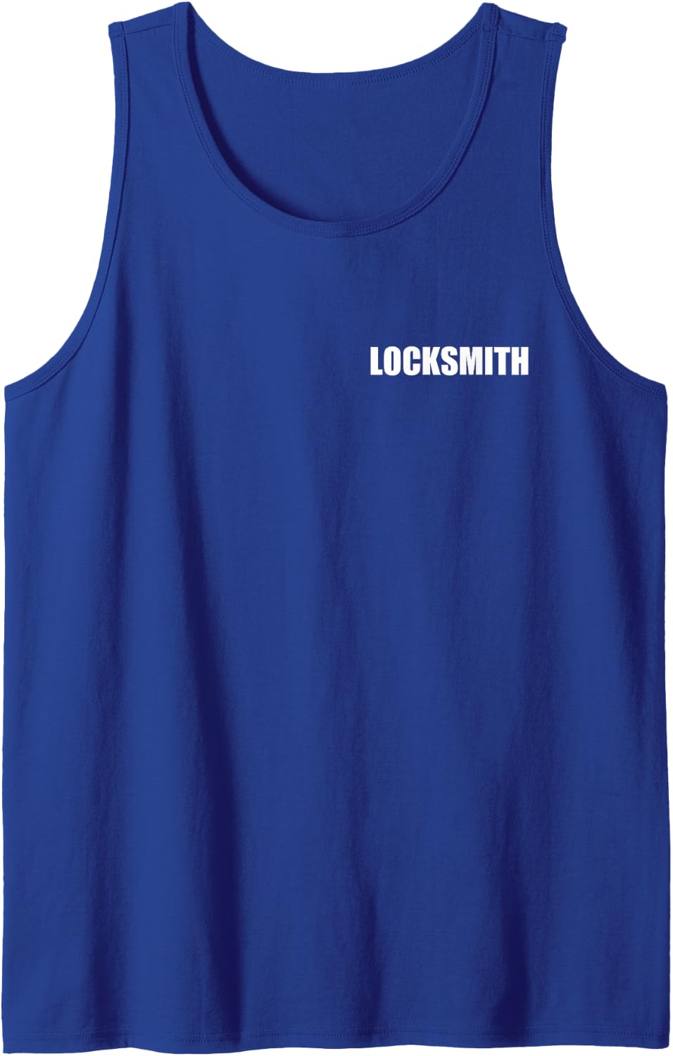 Locksmith Logo Style Employees Official Uniform Work Design Tank Top - Royal Blue