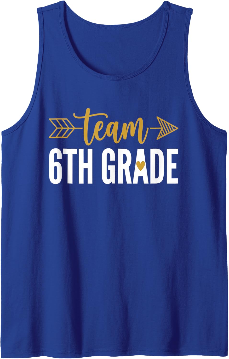 Team 6TH Grade Back to School Sixth Class Teacher Kids Sleeveless Tank Top - Royal Blue