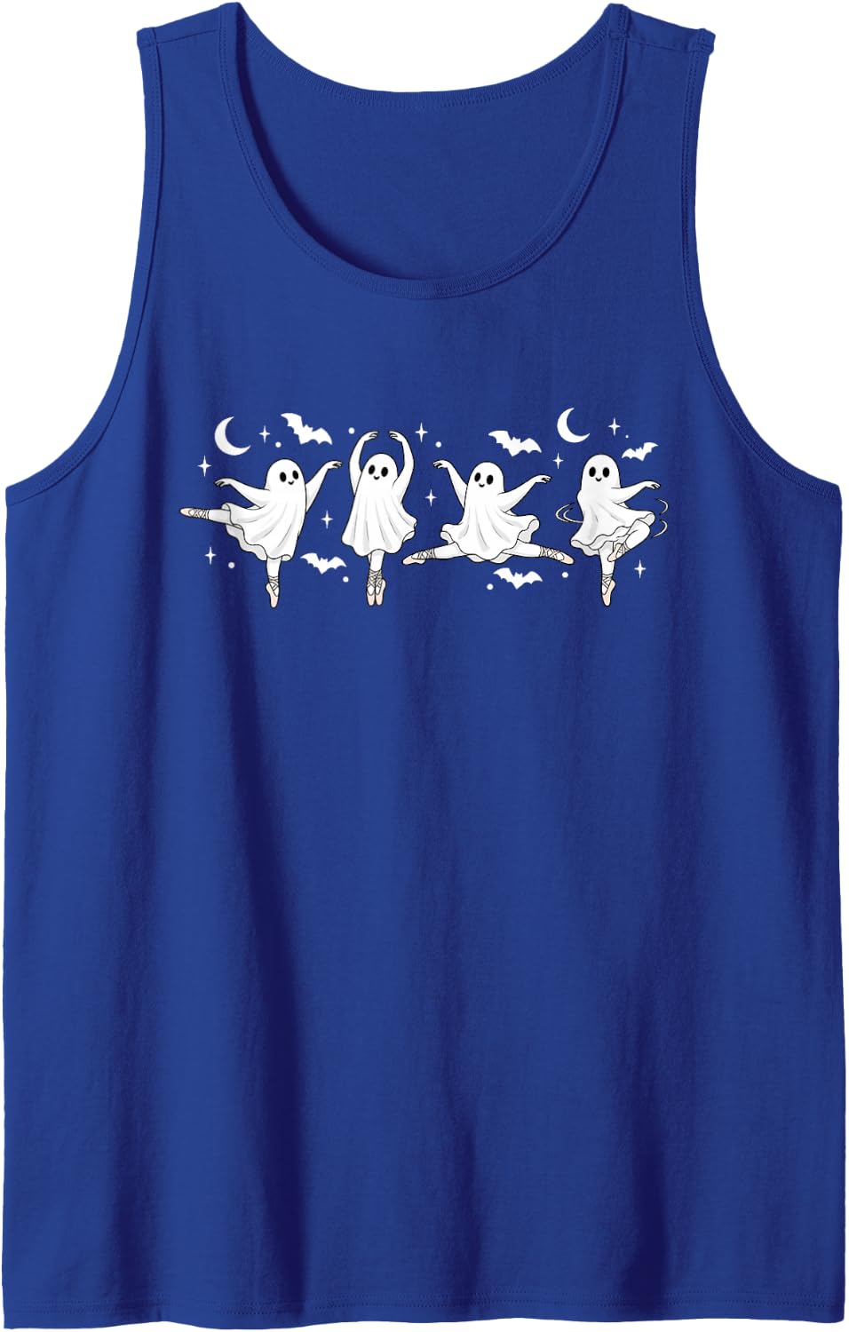 Ghost Ballerinas Ballet Dance Halloween Costume Girls Women Sleeveless Tank Top - Royal Blue
