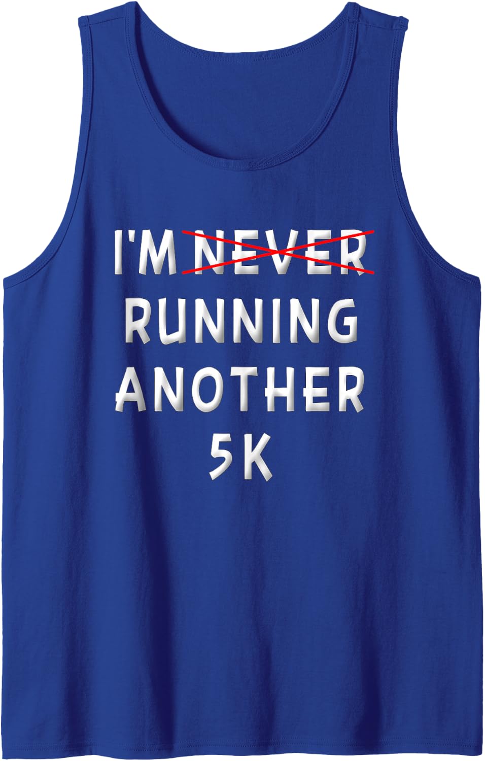 Funny 5K Runner Saying Race Finisher Running Training Women Tank Top - Royal Blue
