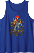 I'd Graft that Funny Gardening Rooster Grafting Garden Chick Sleeveless Tank Top - Royal Blue