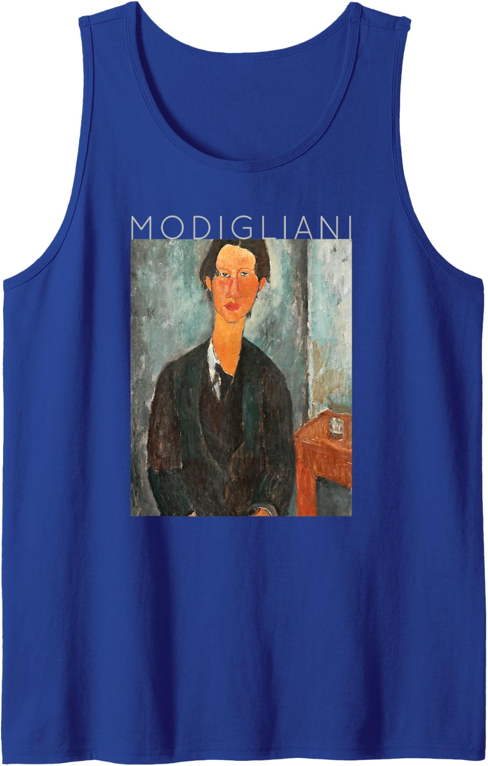 Amedeo Modigliani Chaim Soutine Art Painting Ideas Sleeveless Tank Top - Royal Blue