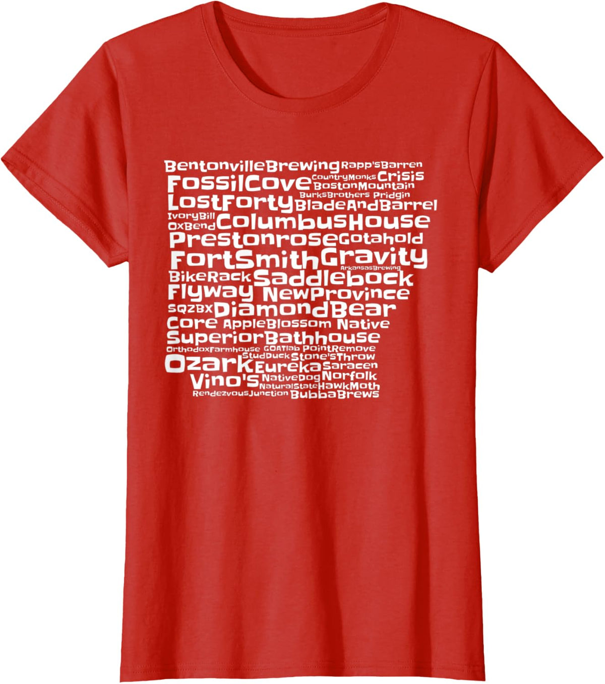 Drink Local Arkansas Breweries T-Shirt - Red