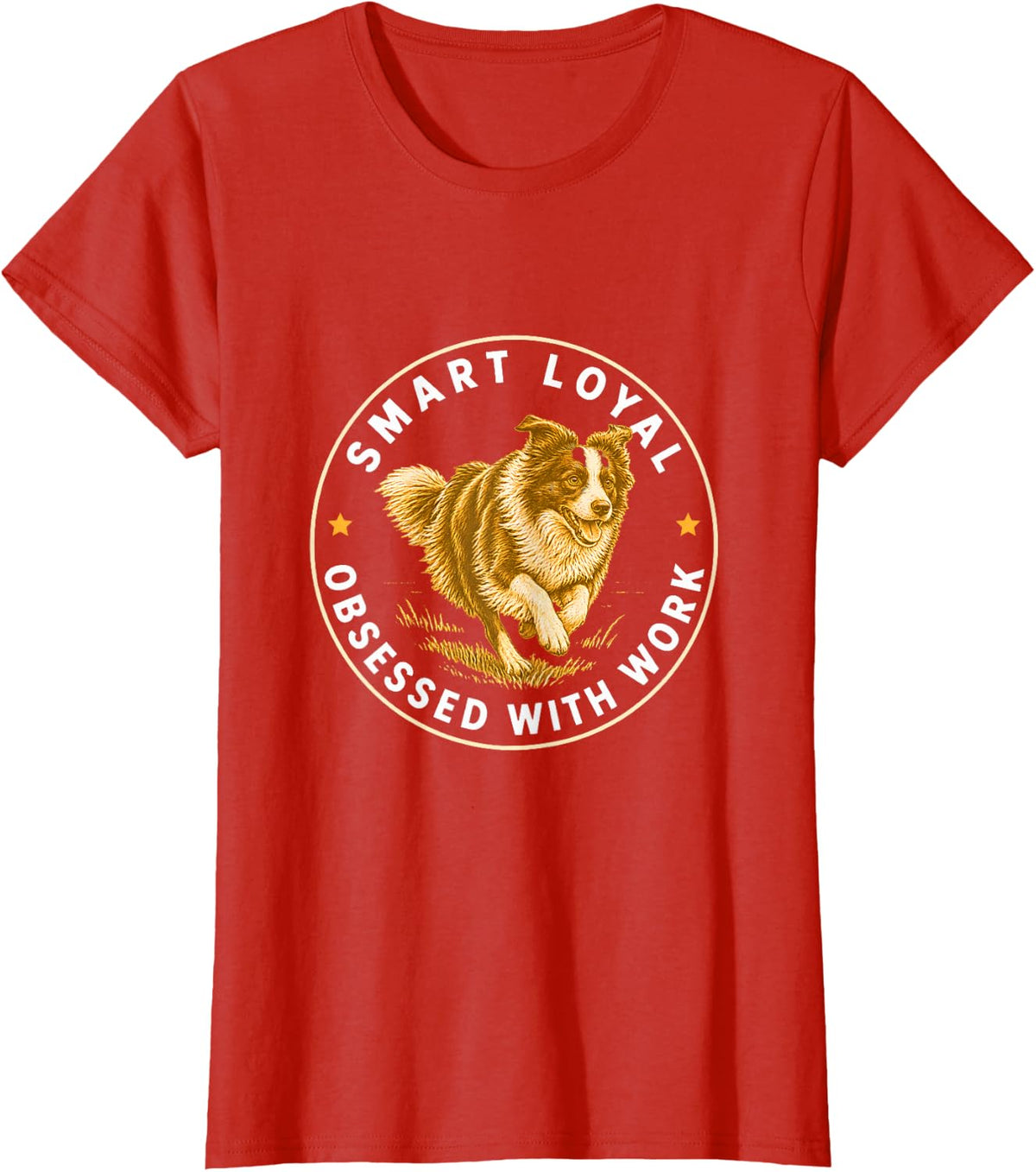 Smart Loyal Obsessed with Work T-Shirt - Red