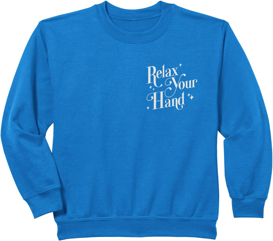 Relax Your Hand Pocket Nail Salon Nail Technician Nail Tech Sweatshirt - Royal Blue