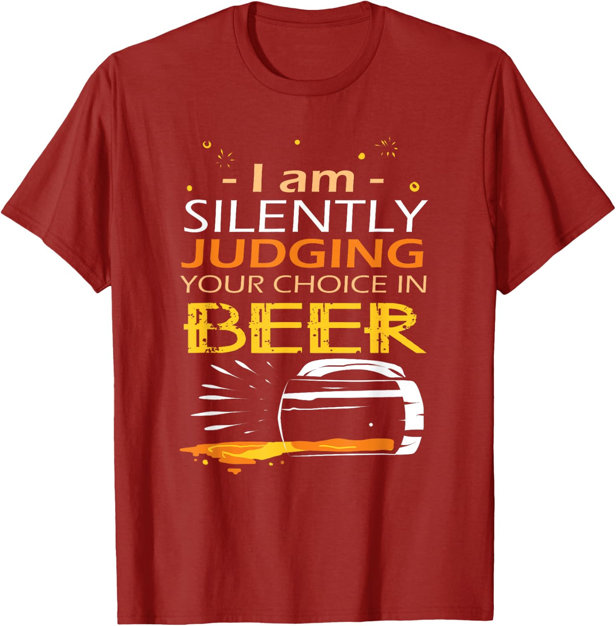 Beer Brew Selection for Fests and Home Brewing T-Shirt - Cranberry Red