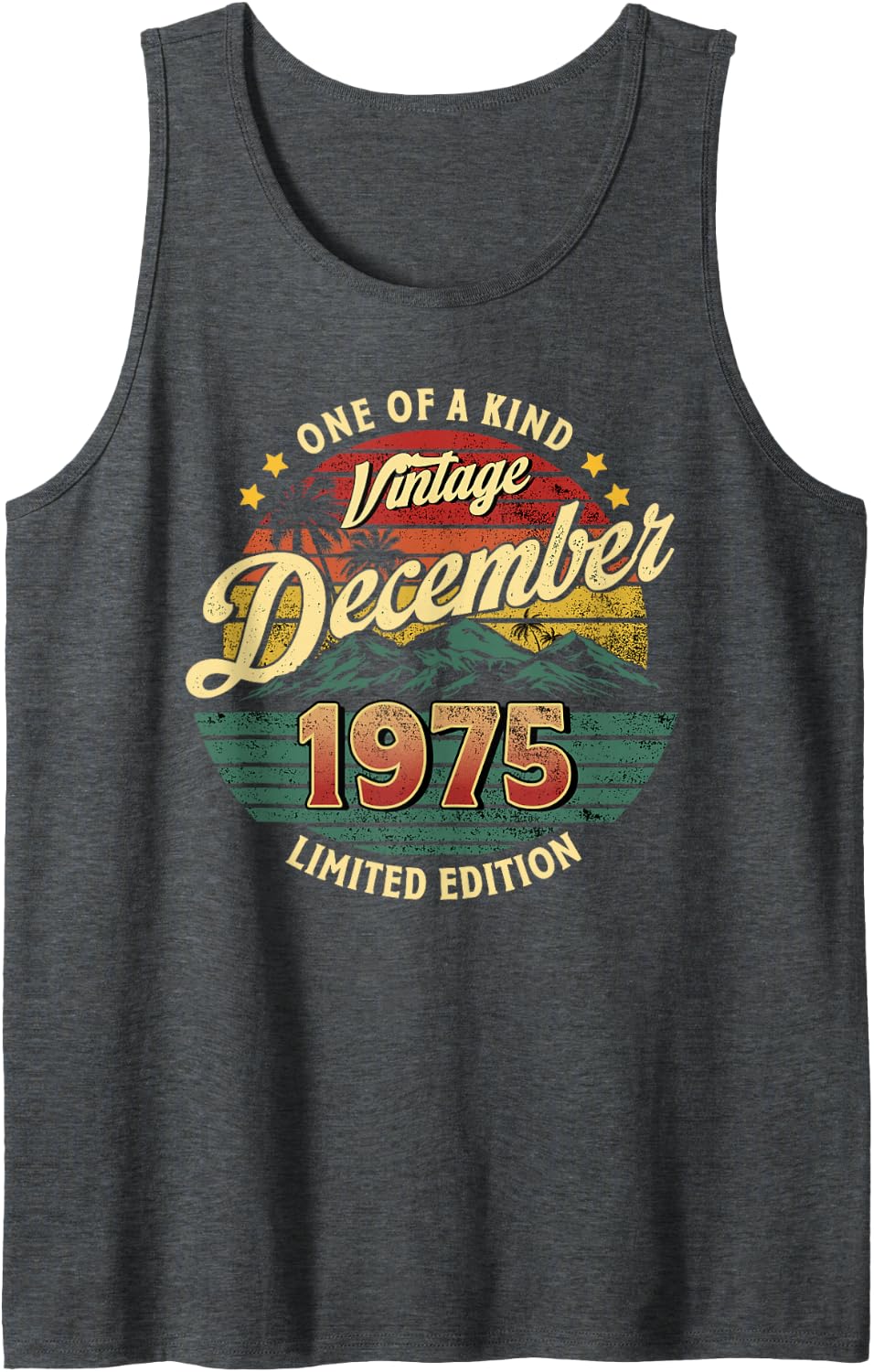 Men Women Sleeveless Tank Top - Dark Heather Grey