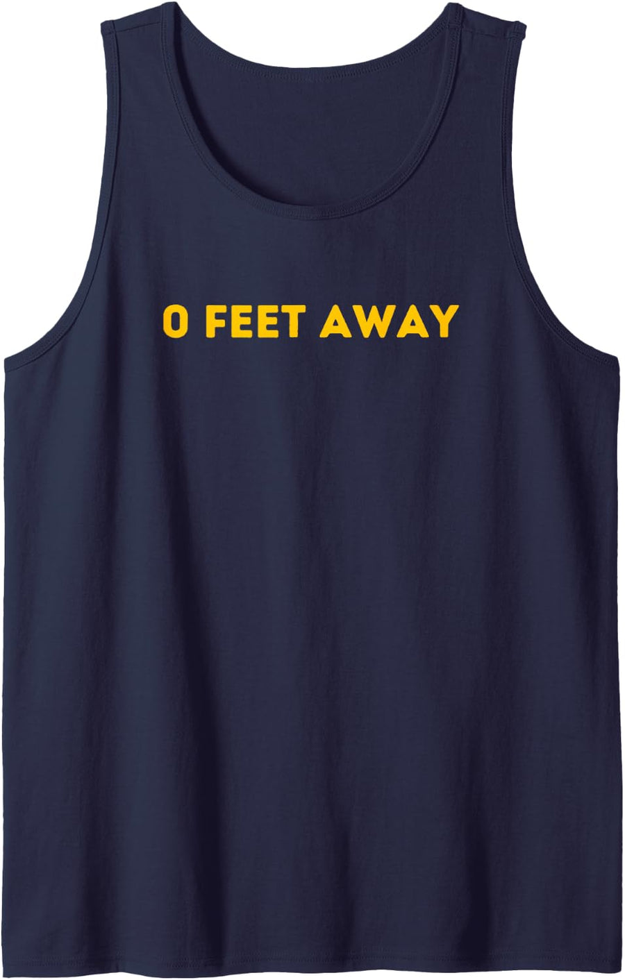 0 Feet Away - Funny Gay Cruising Men's Gay Pride Sleeveless Tank Top - Navy Blue