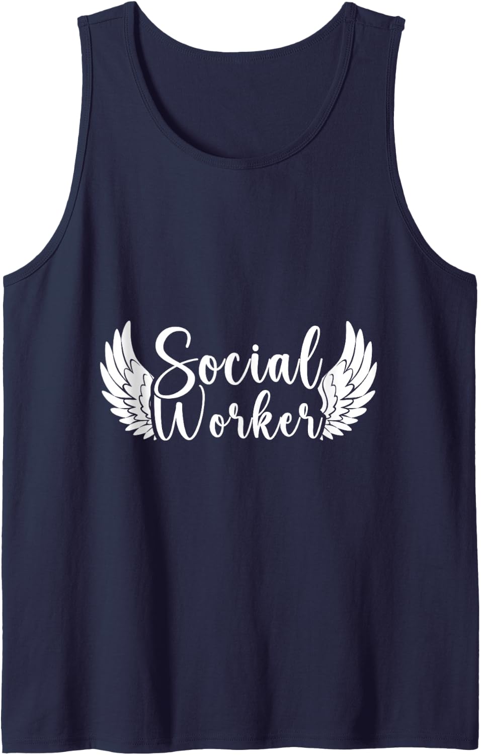 Social Worker Quote Worker Social Worker Sleeveless Tank Top - Navy Blue