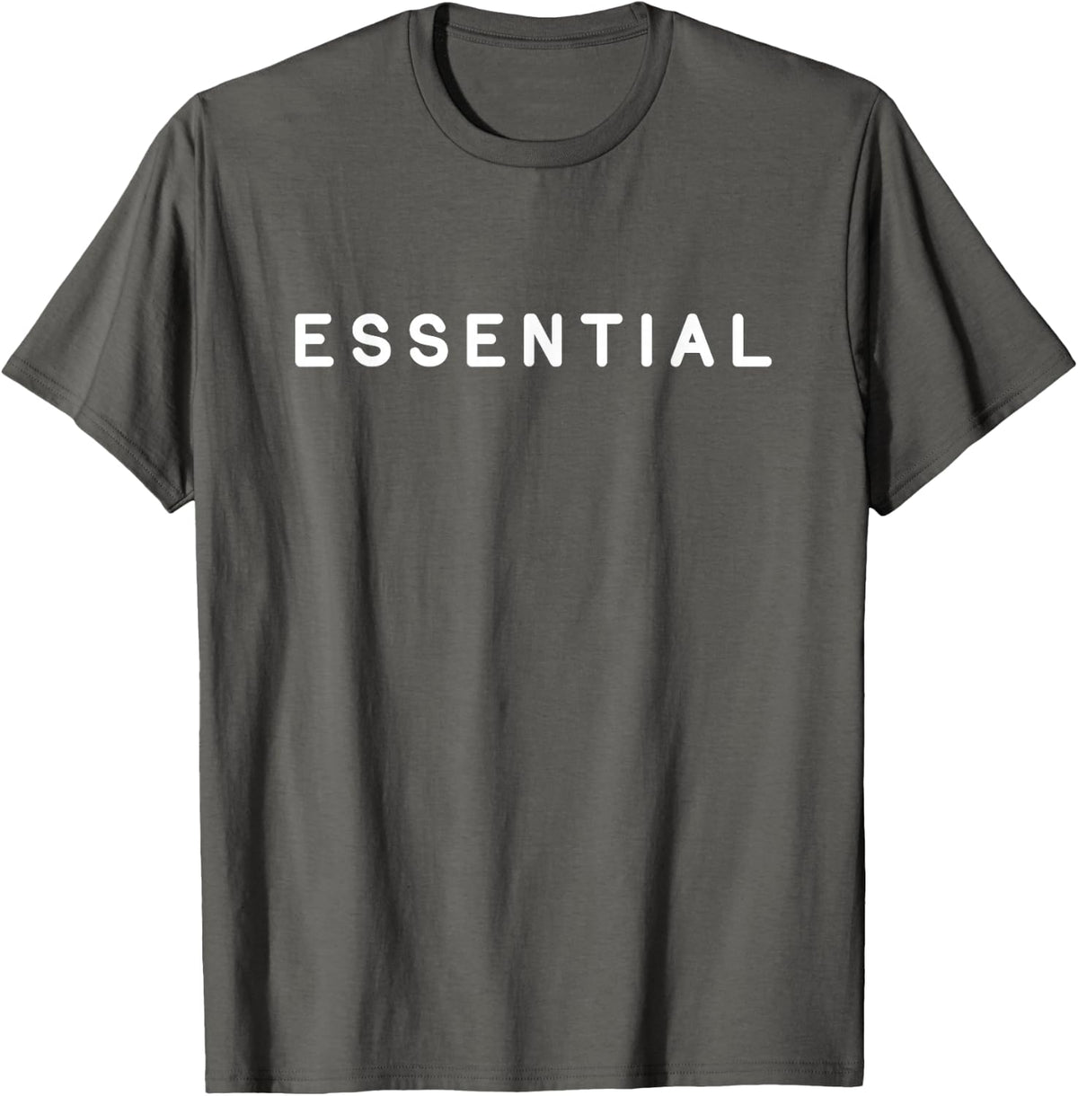 Essential Worker Quarantine Social Distance T-Shirt - Asphalt Grey